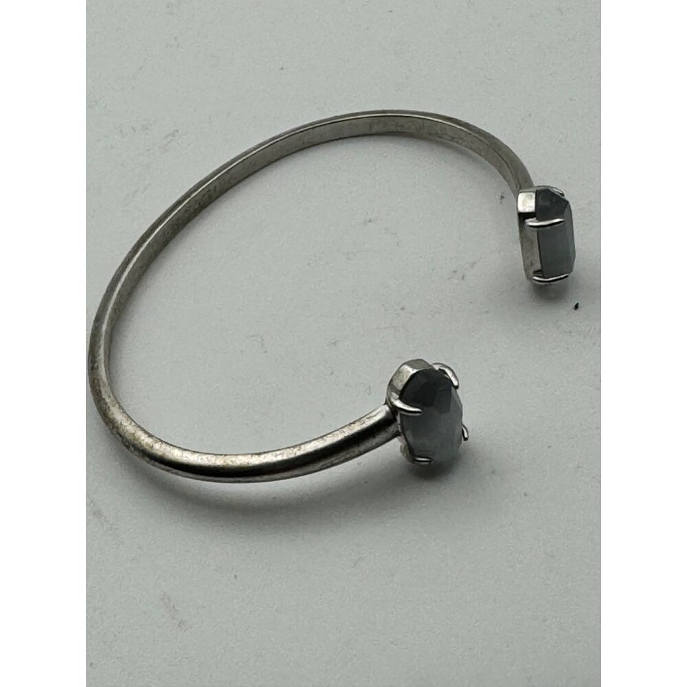 Kendra Scott Silver Cuff Bracelet With Blue Gemstones - Picture 6 of 11